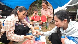 Selling the first goose eggs. A peaceful meal after the rain. Ly Vy Ca 