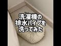 洗濯機の排水パイプを洗ってみた!#Shorts