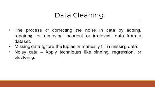 Chapter 5 IML501 Information Preprocessing for Analysis