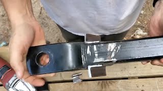 making a trailer hitch for my tractor bucket