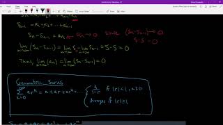 Intro to Real Analysis - Video 16: Intro to Series, Series tests for convergence & 'special' series