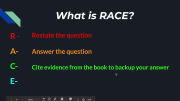 R.A.C.E Writing Strategy Lesson