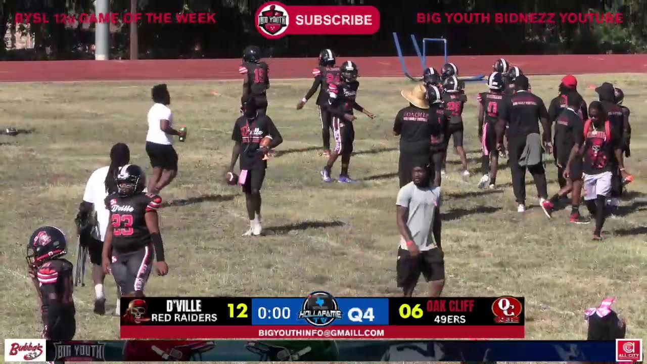 DUNCANVILLE RED RAIDERS VS OAK CLIFF 49ers12u GAME OF THE WEEK