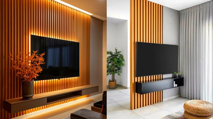 Wall Panel TV Unit Design | LCD TV Wall Panel Design | PVC Wooden Wall Panels|Living Room TV Cabinet