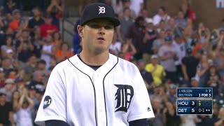 HOU@DET: J. Wilson retires Beltran to earn the save