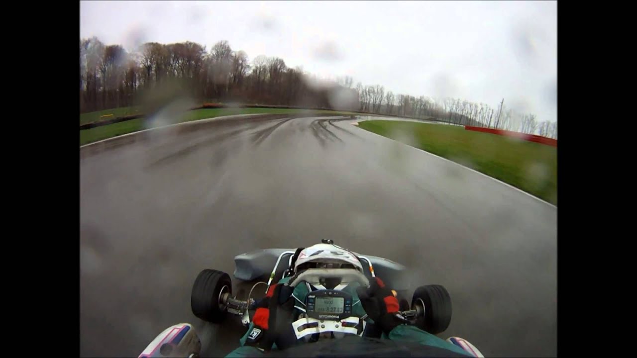 Mid Ohio Shifter kart under heavy Rain YouTube
