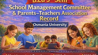 School Management Committee(SMC)||B.Ed third semester records#b.ed#b.edassignment