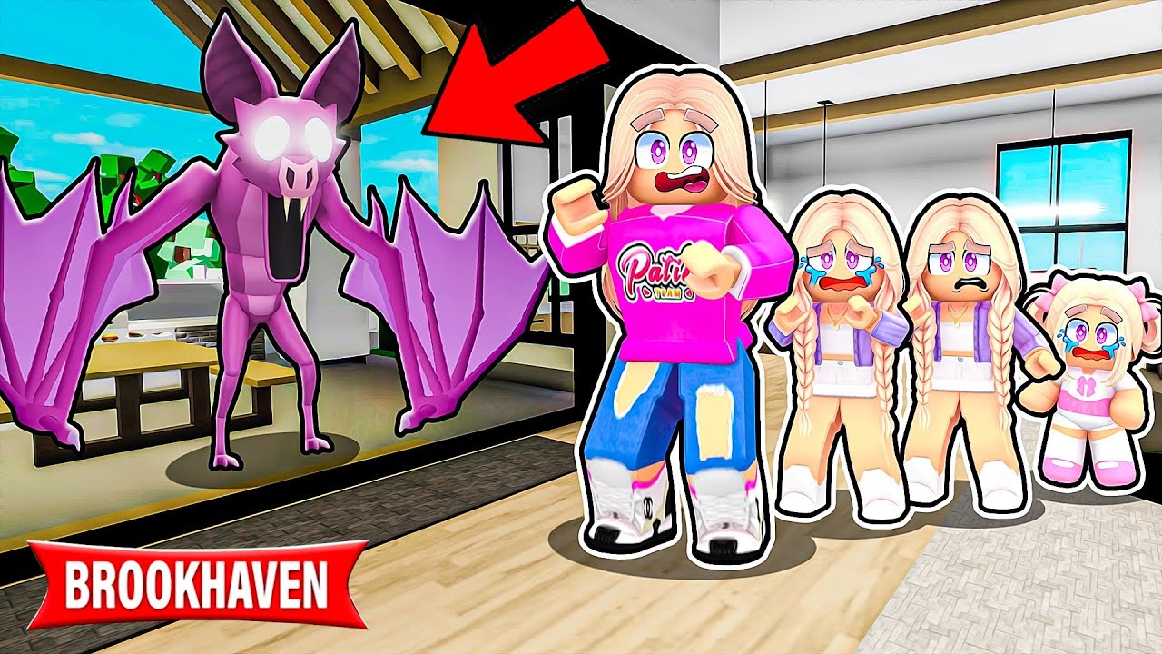 NIETOPERZ z 99 NOCY ZAATAKOWAŁ NASZ DOM 🏠 na BROOKHAVEN w ROBLOX! 😱
