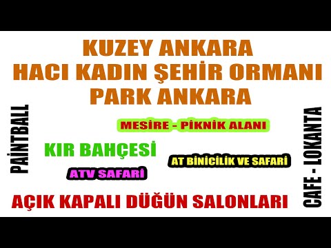 Ankara'da gezilecek yerler / Atv  Safari / Piknik / Paintball / Hacı Kadın Şehir Ormanı
