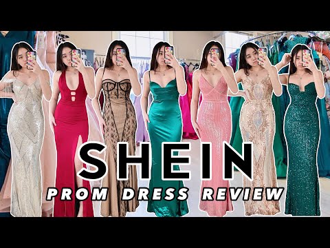 TRYING SHEIN PROM DRESSES ~ $40 prom ...