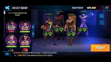 Famine Scourge Event Node 5 485K Young Avengers Clear Difficulty 5