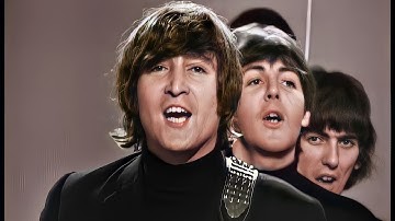 The Beatles - Help! (music video) [colorized, better version linked below]