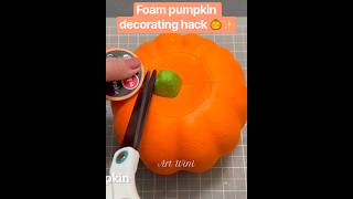 Full Foam pumpkin decorating hack 🎃✨ #shorts #diy #craft #halloween #dollartree News
