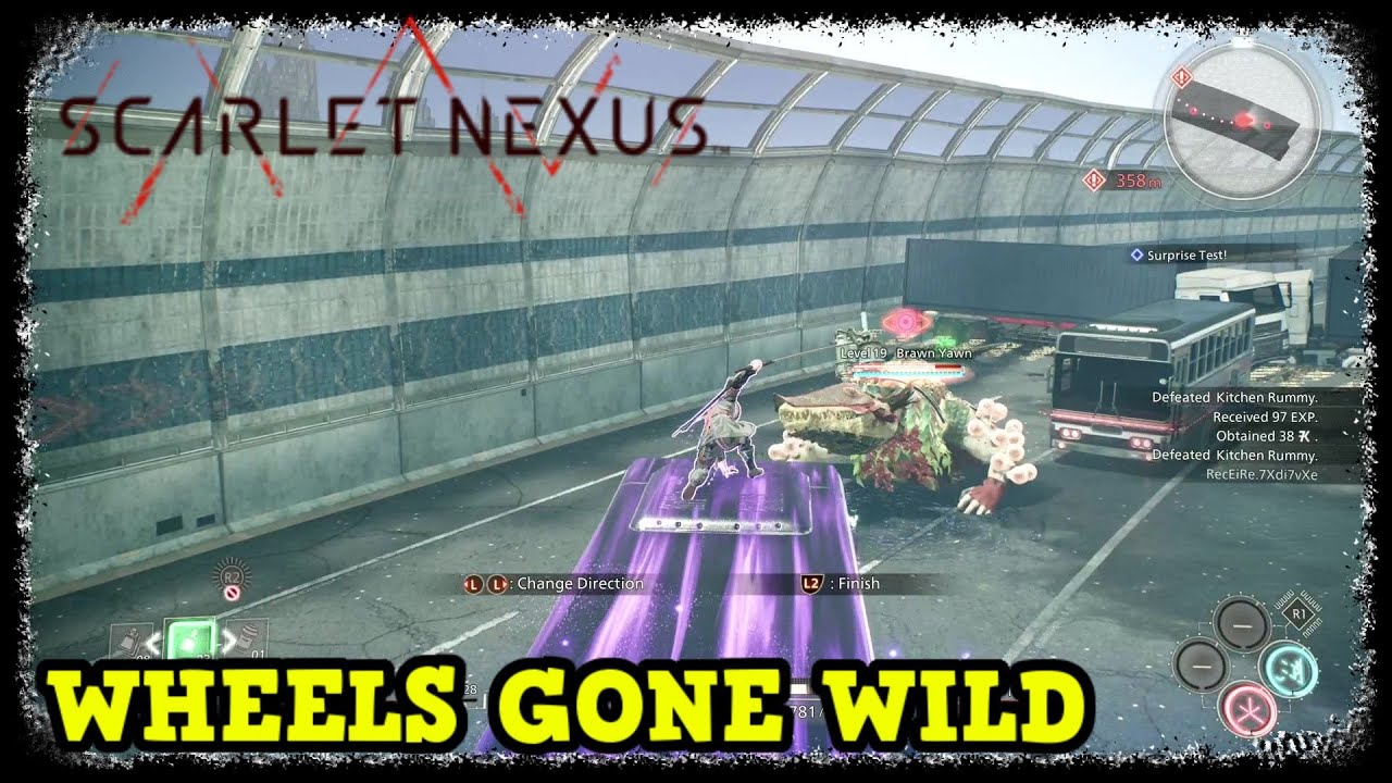 Wheels Gone Wild achievement in Scarlet Nexus