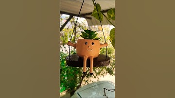 Cute Swing Plant Pot/DIY hanging Planter using Broken cup #diy #craft #plants #shorts