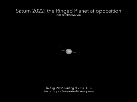 Saturn 2022, der Ringplanet in Opposition: Online-Beobachtung – 15. August 2022