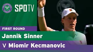 Download lagu Jannik Sinner vs Miomir Kecmanovic | First Round Highlights | Wimbledon 2026