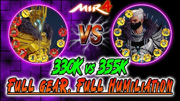 Full Legend Gear and Spirit: GGS BAGSIK07 Humiliated | 330K Lancer vs 355K Lancer | MIR4 PvP