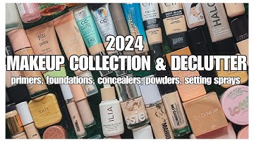 2024 Makeup Collection & Declutter!! | Primer, Foundation, Concealer, Powder, Setting Spray