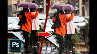 How to Create Rain Effect in Photoshop - Quick Photoshop Tutorial! screenshot 2