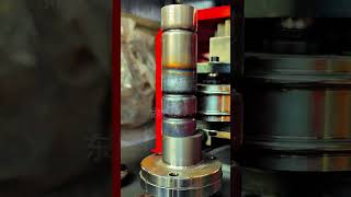 Heated steel pipe clamping double grooves for use