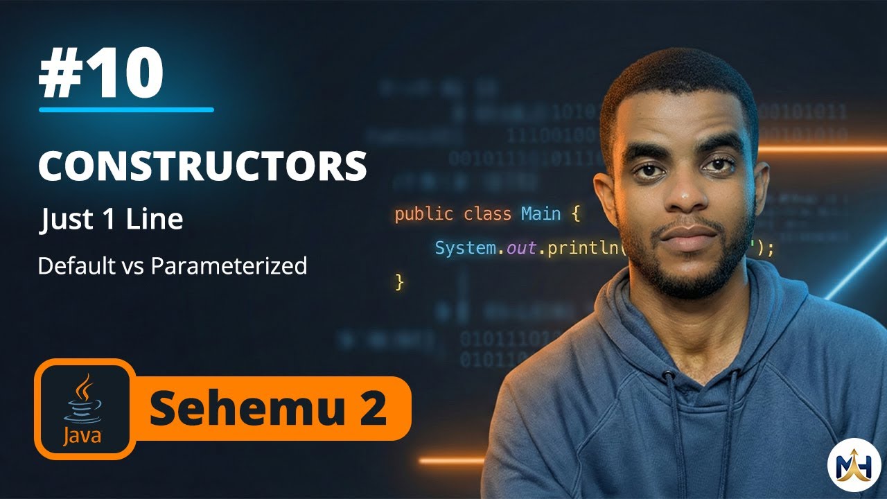 10. Jifunze Constructors | Default vs Parameterized - YouTube