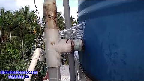 hàn bồn nước nhựa rạn nứt đường xả nước