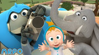 At the Zoo | ARPO The Robot Classics | Full Episode | Baby Compilation | Funny Kids Cartoons