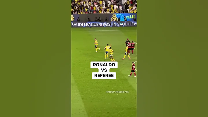 Cristiano Ronaldo VS Referee ☠️ #ronaldo #cristianoronaldo #football