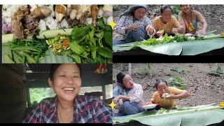 Back again with her🤣💔fresh and organic mukbang🤤