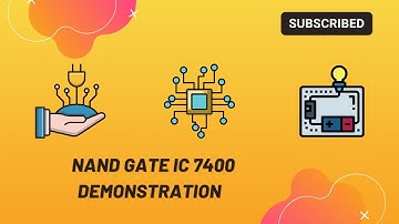 Digital electronics| Digital techniques | NAND Gate | IC 7400| Demonstration | MUST WATCH |