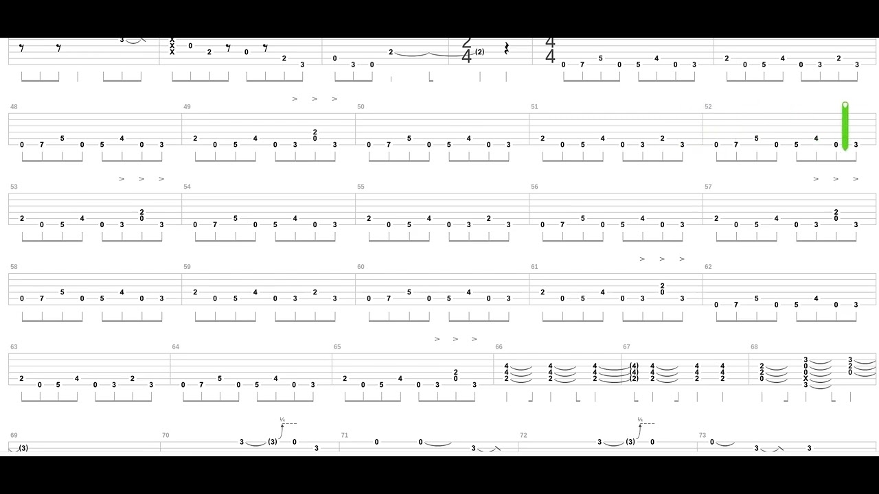 Big Gun Tab by ACDC + Guitar only + Guitar tab - YouTube