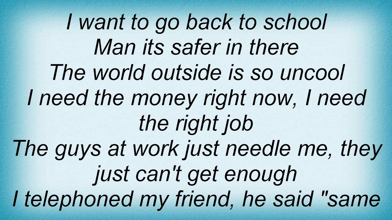 Jon & Vangelis Back To School Lyrics YouTube