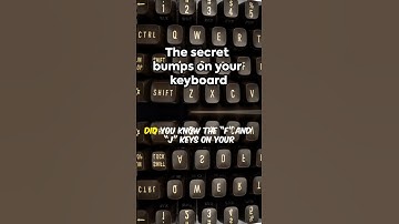 Why the “F” and “J” Keys Have Tiny Bumps