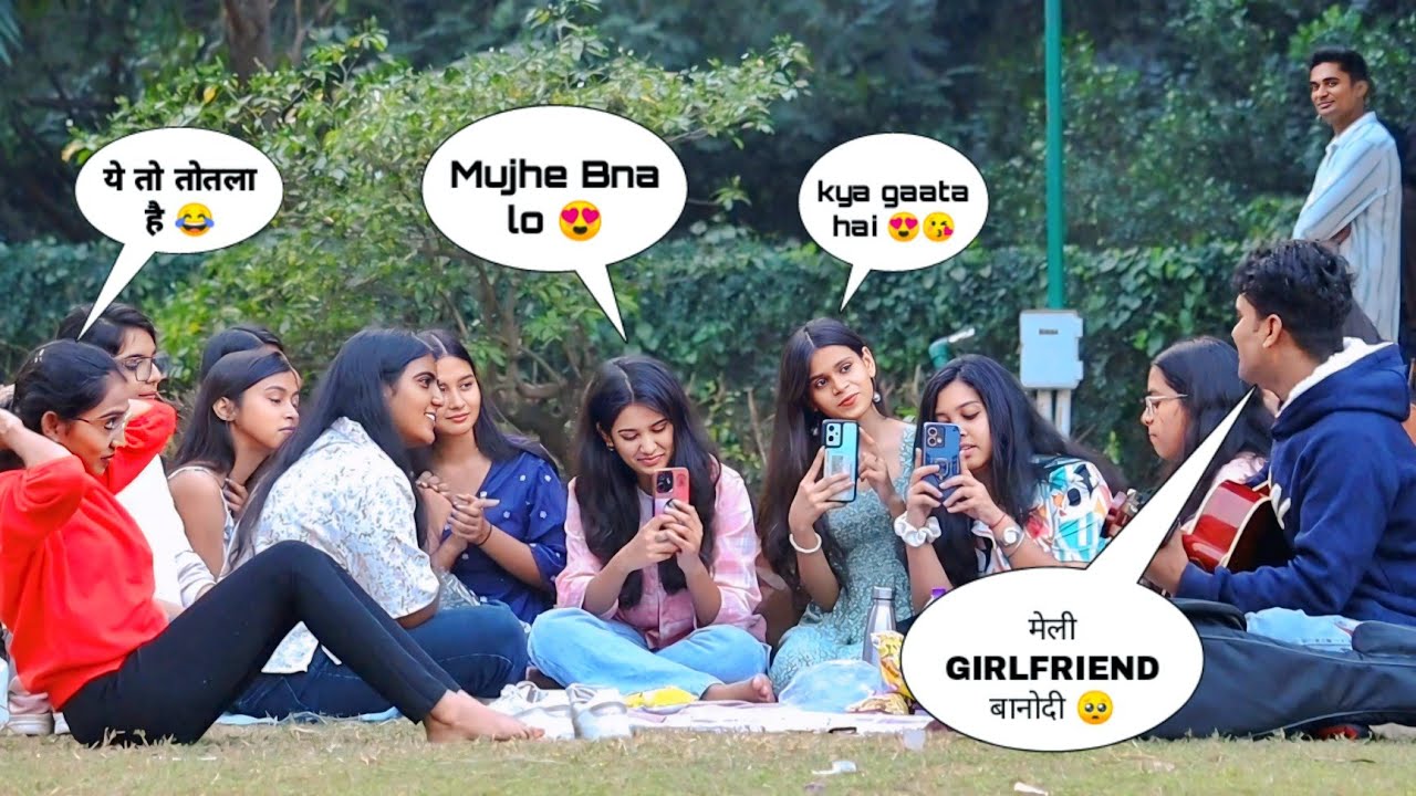 Totla ( तोतला ) Purposing Singing Prank On Cute Girls Amazing Reaction Hindi mashup By iklakh Sainy