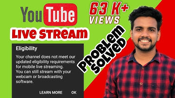 YouTube Live Stream Eligiblity Problem Solved Malayalam | How To Go Live On YouTube Malayalam