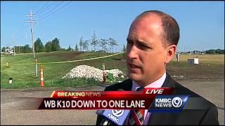 Police investigate man's death along K-10
