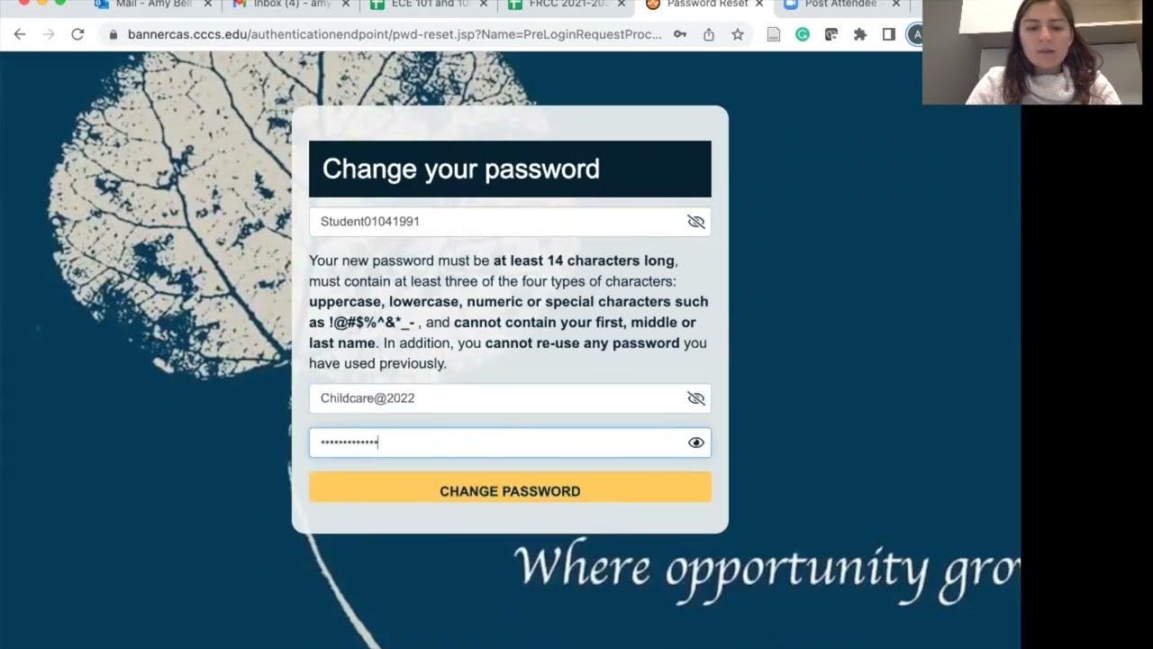 ENGLISH FRCC Video 1: Password Change
