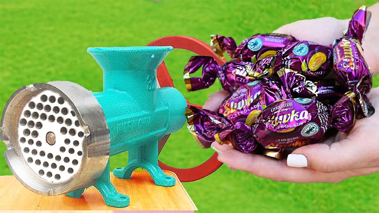 EXPERIMENT CANDY VS MEAT GRINDER YouTube