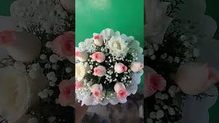 #pinkroses #white rose# beautiful bouquet#fresh #flowers#viralvideo #shortvideo #trendingnow #love
