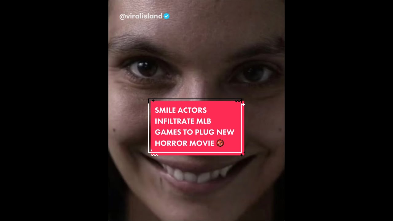 Smile Actors Infiltrate MLB Games To Plug New Horror Movie 👹