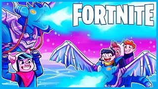RIDING on ICE DRAGONS in Fortnite: Battle Royale! (Fortnite Funny Moments & Fails)