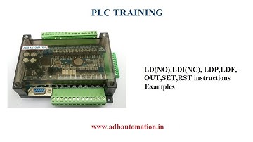 FX3U-24MR/MT PLC TRAINING – PART 4 – NO NC OUT SET RESET instructions example program in  GX WORKS2