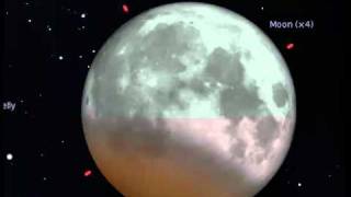 June 4, 2012 Lunar Eclipse 19P Comet Borrelly eclipse by eclipsing moon