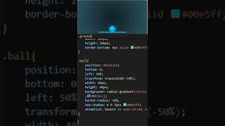 Bouncing Ball Animation using CSS ⚡ | Easy CSS Animation Tutorial #CSS #Animation #Shorts
