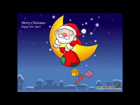 全く気づかずにニャンちゅうが出てくる We wish you a merry christmas