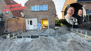 DE PLANNEN VOOR ONZE AANBOUW!