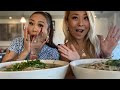 Biggest bowl of Pho Challenge with @Raina Huang