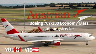 AUSTRIAN | Boeing 767-300 | Economy Class report | New York to Vienna [NYC - VIE] ✈