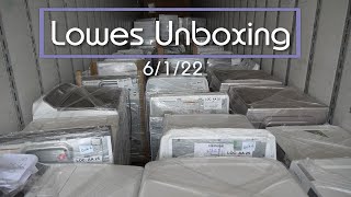 6/1/22 *Unboxing* Appliance Liquidation Truckload - Lowes SDR Program (Scratch/Dent + Returns)
